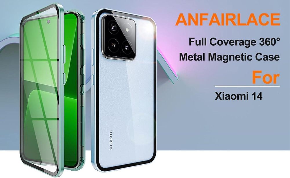 Двоен Магнитен Кейс за Xiaomi 14 със защита на камерите