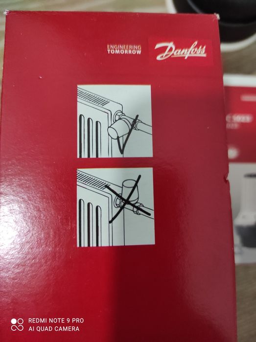 Термоголовка, термоклапан  Danfoss