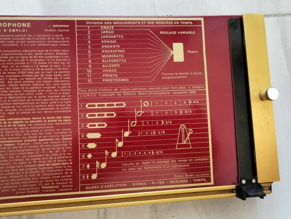 Métrophone Directophone School MDS 1965 aparat muzical rar colectie