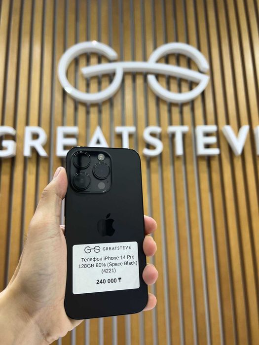 Телефон iPhone 14 Pro 128GB 80% (Space Black)18:19