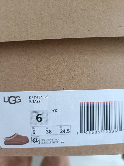 UGG Tazz, culoare Rocky Oak, noi, în cutie, mărime 38