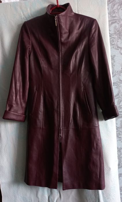 Продам кожаный плащ- суртук