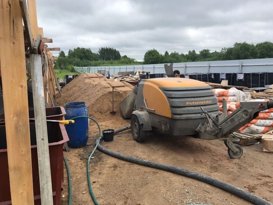 Полусухая Стяжка пола за 1 день Без трещин Стяжка В Алмате Дом Склад