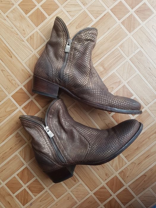 Италиански дамски боти естествена кожа 39 номер