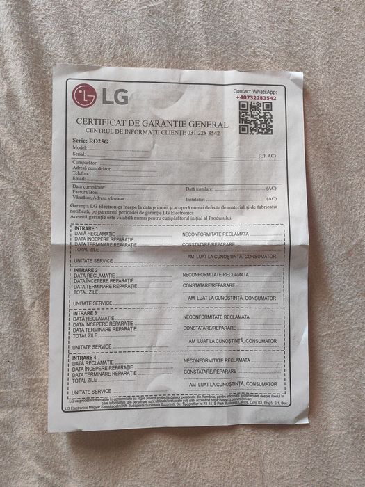 LG webOS TV 74003LB plus garanție