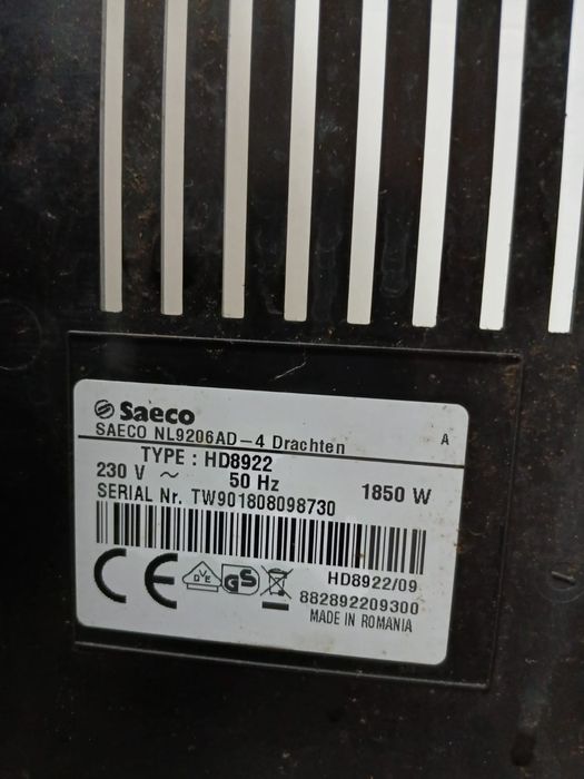 Espressor Automat Saeco Incanto HD8922 – Perfect Funcțional