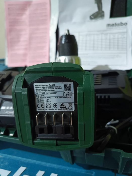 Шруповерт metabo 18v