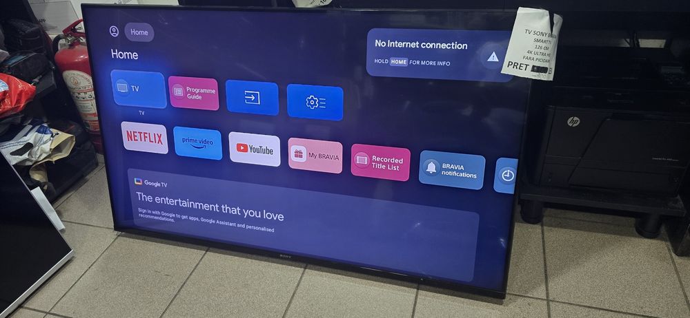 Hope Amanet P6 Smart TV SONY 125 CM 4K