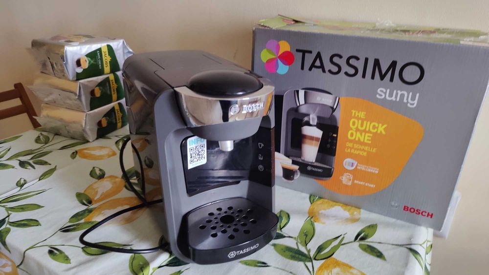 Espressor capsule BOSCH Tassimo Suny+ 3 pachete de capsule
