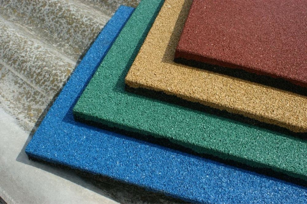 Резиновая брусчатка, тротуарная плитка из резиновой крошки