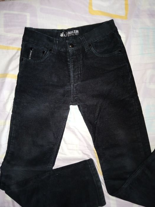 Черные  брюки вельвет