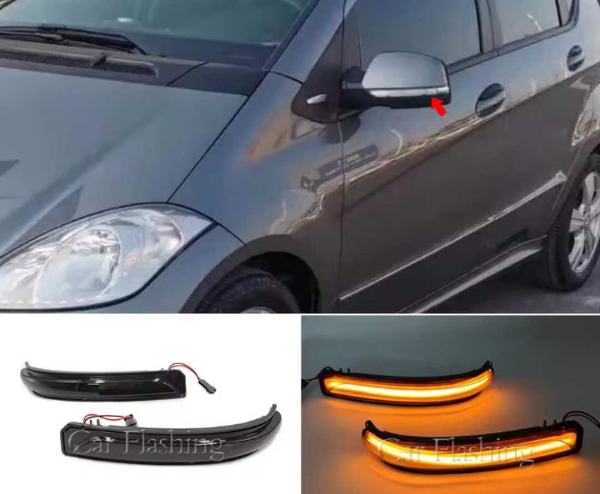Динамични бягащи мигачи за огледалата за Мерцедес Mercedes W169 W245