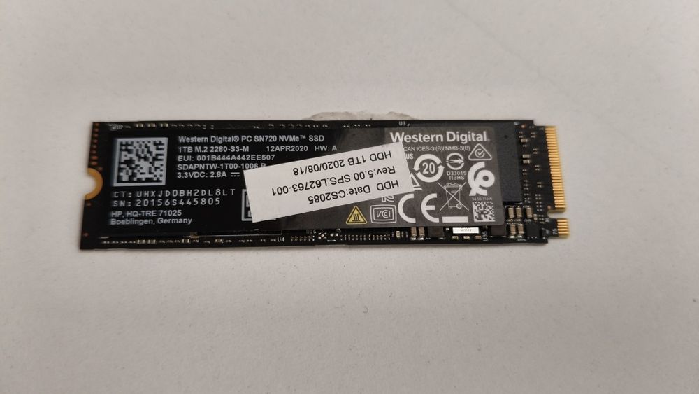 SSD M2 1tb WD SN720 cu  97% life, 215zile