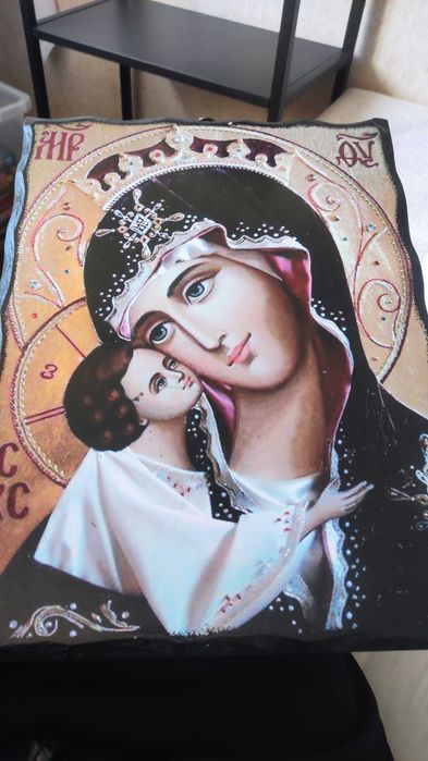 Оргинална Гръцка ИКОНА с Богородица | Византия