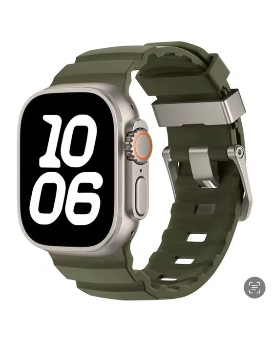 Curea Soft TPU Bucla Titan Compatibila Ceas Apple Iphone Husa Folie