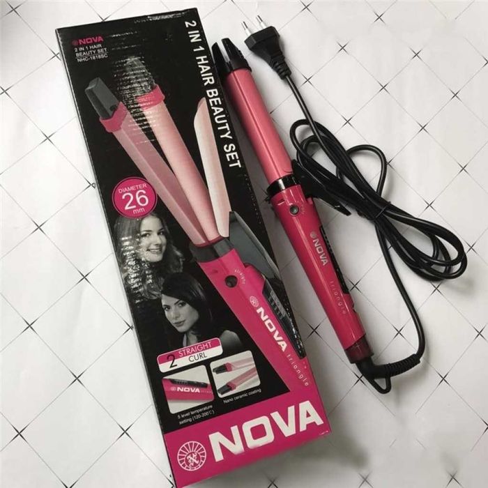 Многофункционална 2 в 1 маша и преса за коса TV821