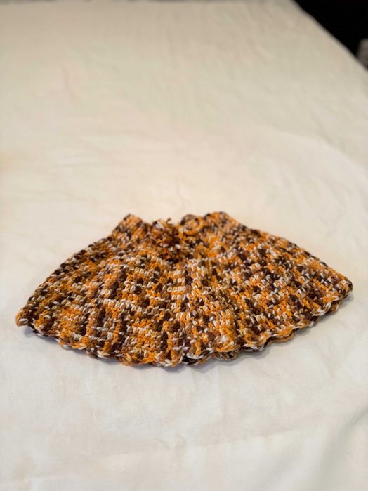 Set crosetat cu fustita si vesta, pentru fetite