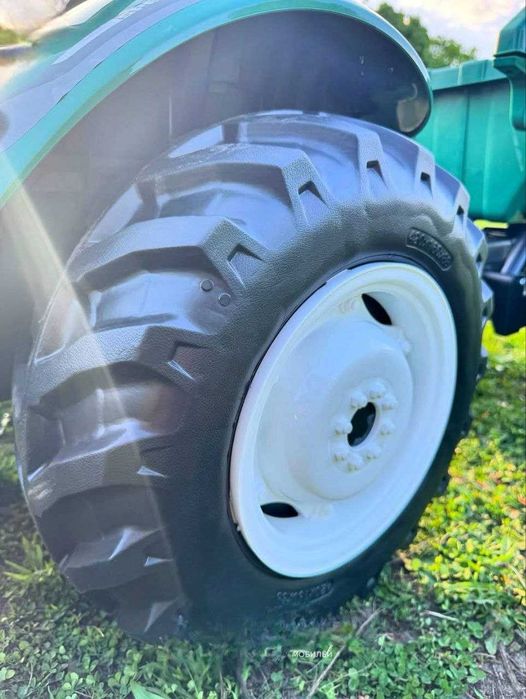 Очень большой Детский синий трактор