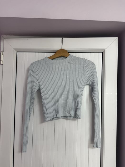 Синя рипсена блузка от H&M, размер M