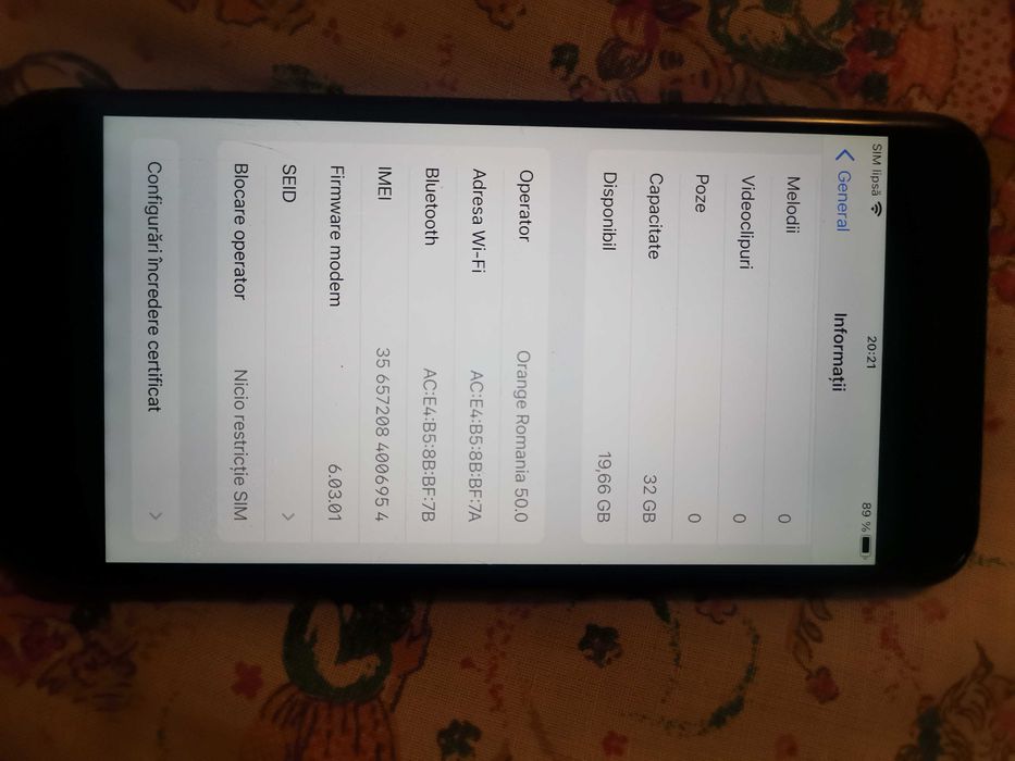 IPhone 7 plus original liber de rețea perfect funcțional
