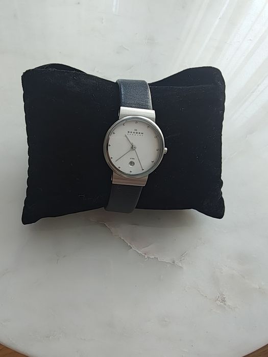 Часовник Skagen Klassik с кожена каишка