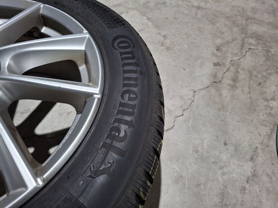 Set jante 225 55 r17  + anvelope iarnă Continental