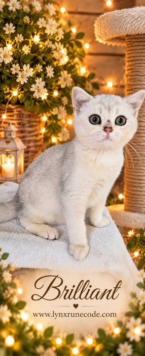 Brilliant – motănel Scottish Straight Silver Shaded cu pedigree www.lynxrunecode.com