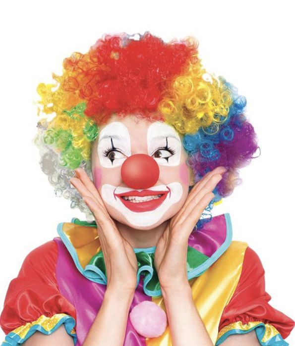 Карнавальный парик клоуна