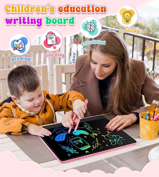 Tableta grafica LCD 40 cm copii tabla magica scris desen reutilizabila cadou 3-8 ani