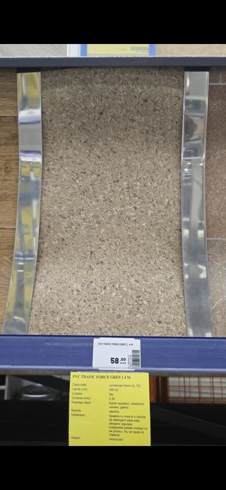 Linoleum trafic force