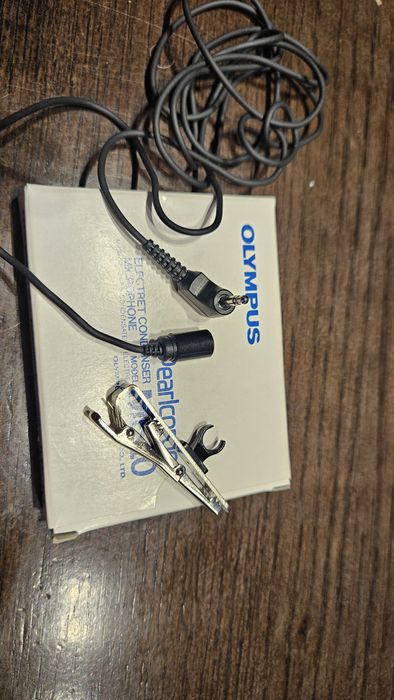 Olympus Pearlcorder S725 диктофон + Кондензаторен микрофон + касети
