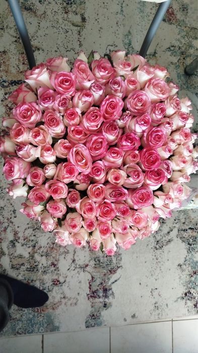 Букет роз, свежие, получили только утром!