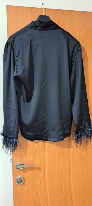 Дамска черна риза