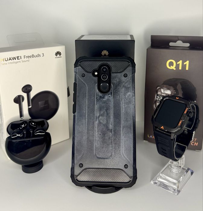 Huawei Mate 20 Lite + casti Huawei +Smartwatch nou + husa