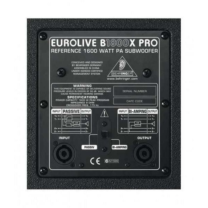Vând sau schimb  2 subwoofer  EUROLiVE B1800XPRO
