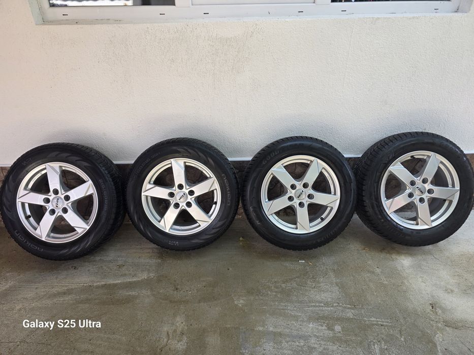 Джанти с гуми 5×112/16 цола vw golf pasat sharan touran kadi