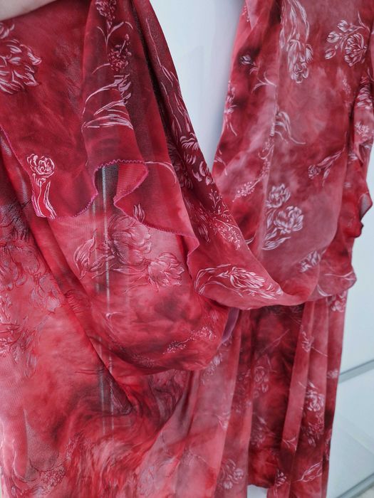 Rochie de ocazie, corai/roz mar.S