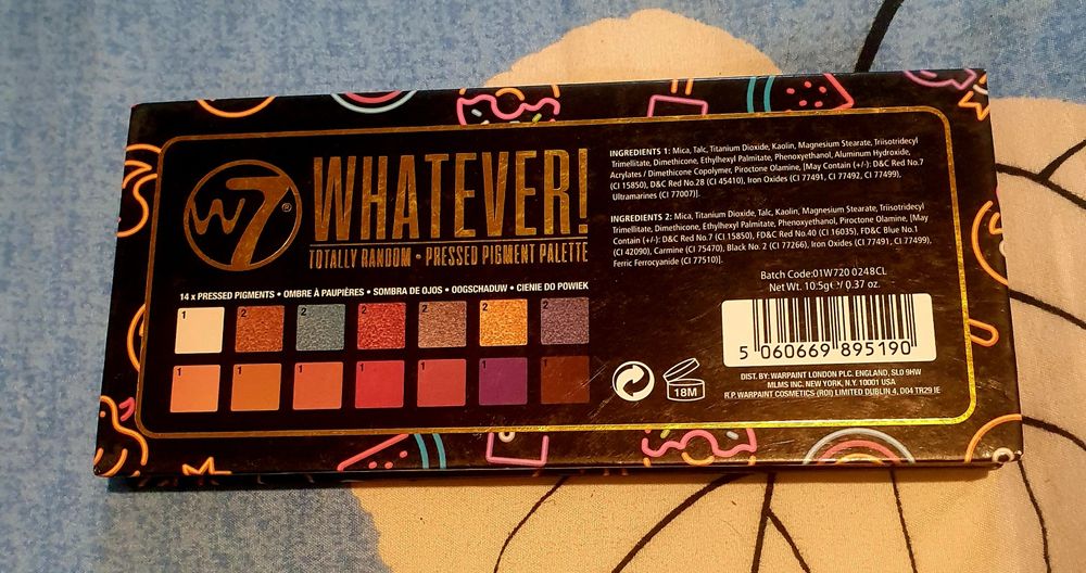 Paleta de pigmenti W7