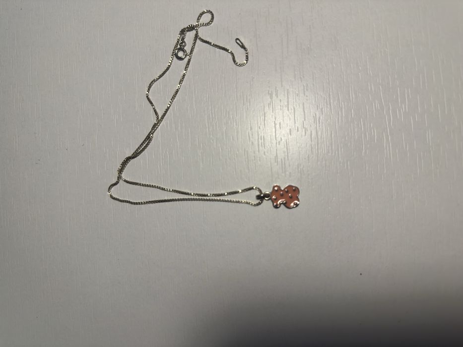 Сребърно колие 925 - TOUS (розов цвят)