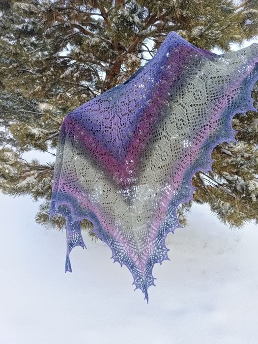 Шаль, орамал из чистой шерсти