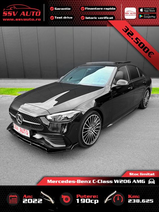 Mercedes-Benz C-Class W206 AMG C180 190CP Touch Panoram Ambiental 2022