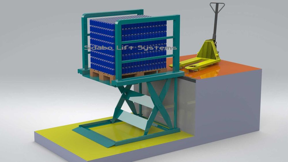 Товарна платформа - Рампа - Електрохидравлична