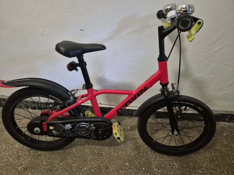 Bicicleta copii 4-7 ani BTWIN Racing 900 16"  Cadru Aluminiu