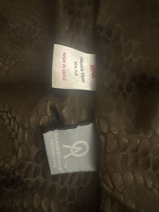 Шуба норковая, воротник лиса