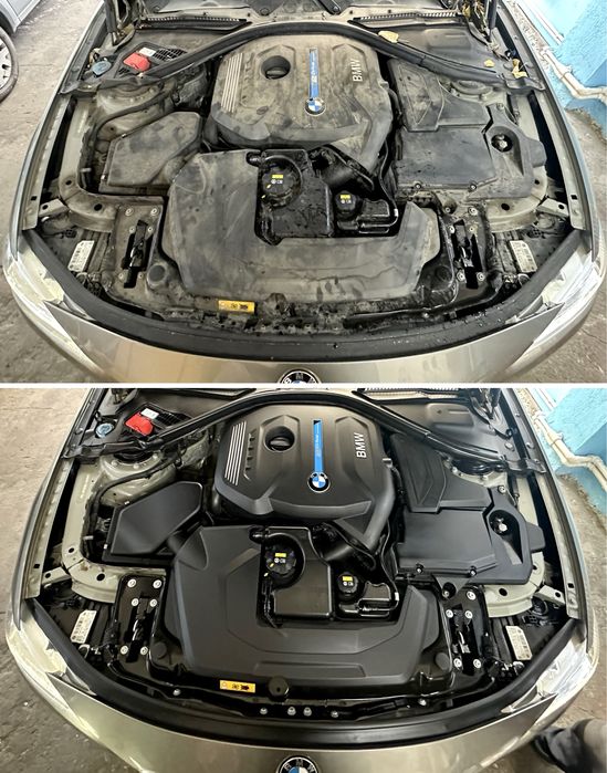 Curațare compartiment motor