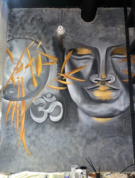 рисунки на окнах/ стенах/ интерьерные картины