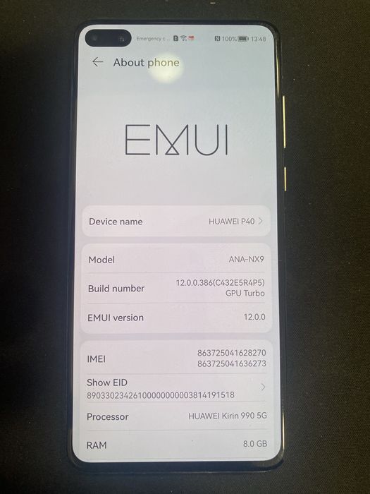 Huawei P 40 Dual sim 128 Gb id-yht602