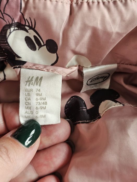 Детско зимно яке за момиче с Мини Маус и Мики Маус