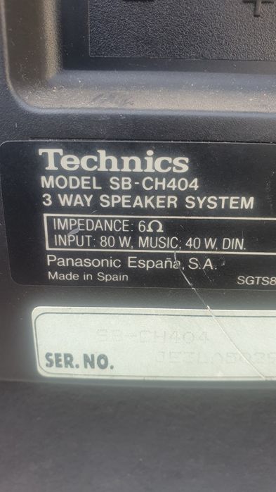 Linie audio technics.boxe originale