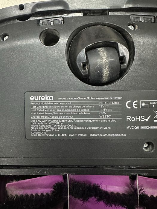 Aspirator robot EUREKA J12 Ultra cu funcție de mop - Negru